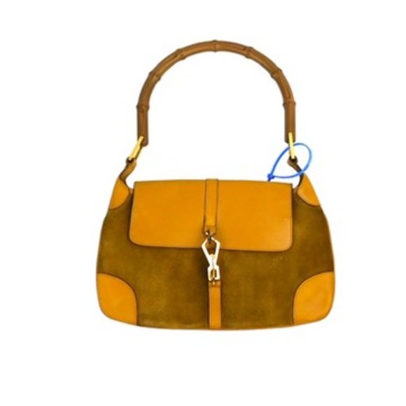 Rare Gucci by Tom Ford GUC Small Jackie 1961 Bamboo Handle Hobo Bag Early 2000 - Picture 1 of 11